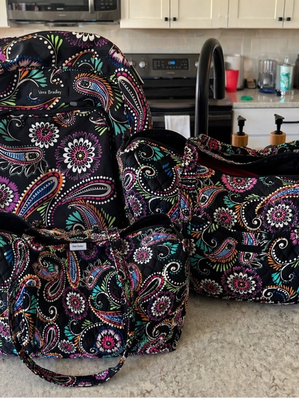Vera Bradley - Quilted Tote, Weekender Bag, and Backpack